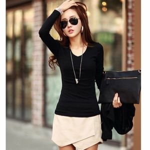 Long Sleeve V Neck T